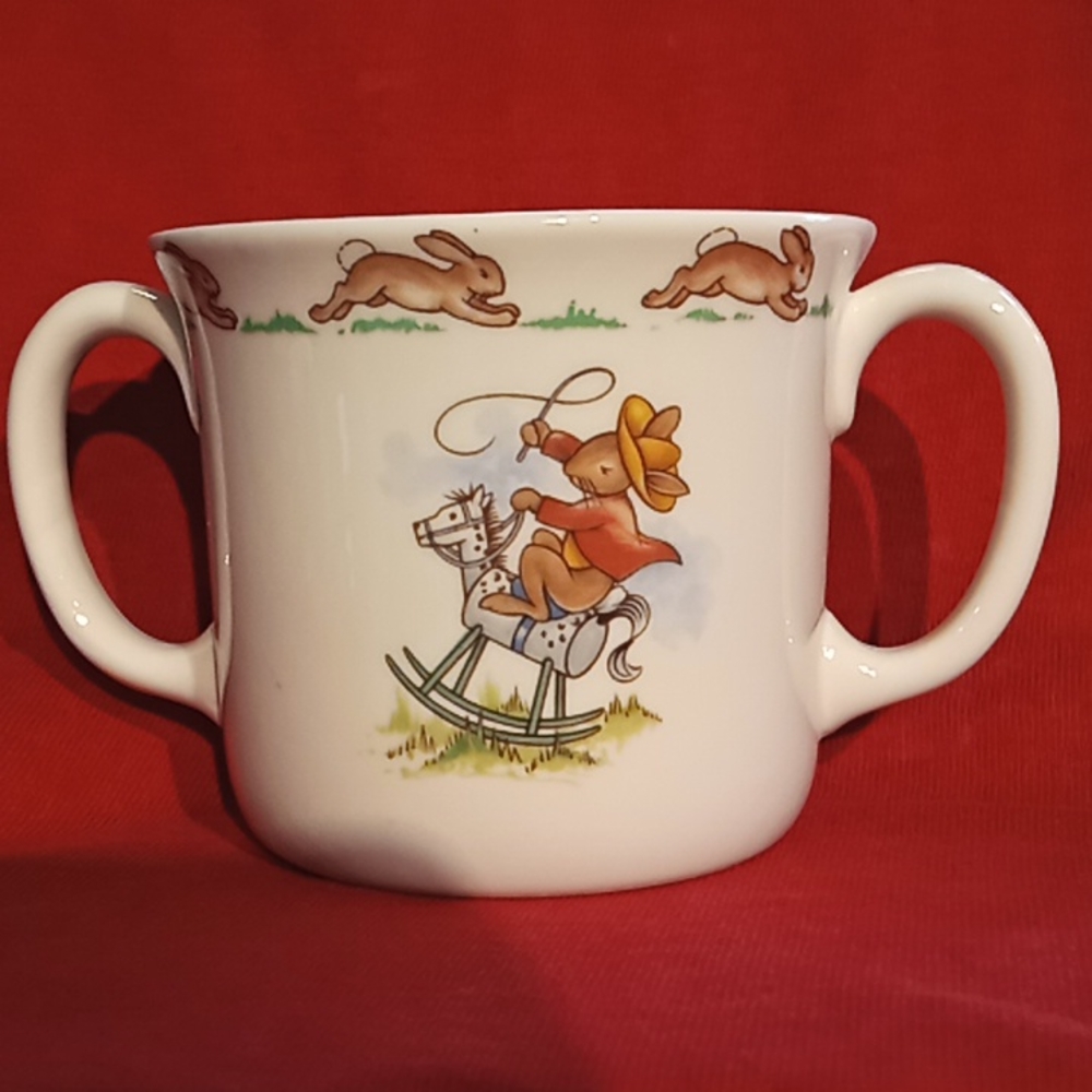 2 Piece Royal Doulton (U.K.) Bowl And Double Handled Mug. Model From 1936. - Picture 8 of 13